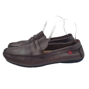 Marc Joseph Park Hill Brown Leather Driving Loafers Men’s 10.5 Moc Stitch Brazil